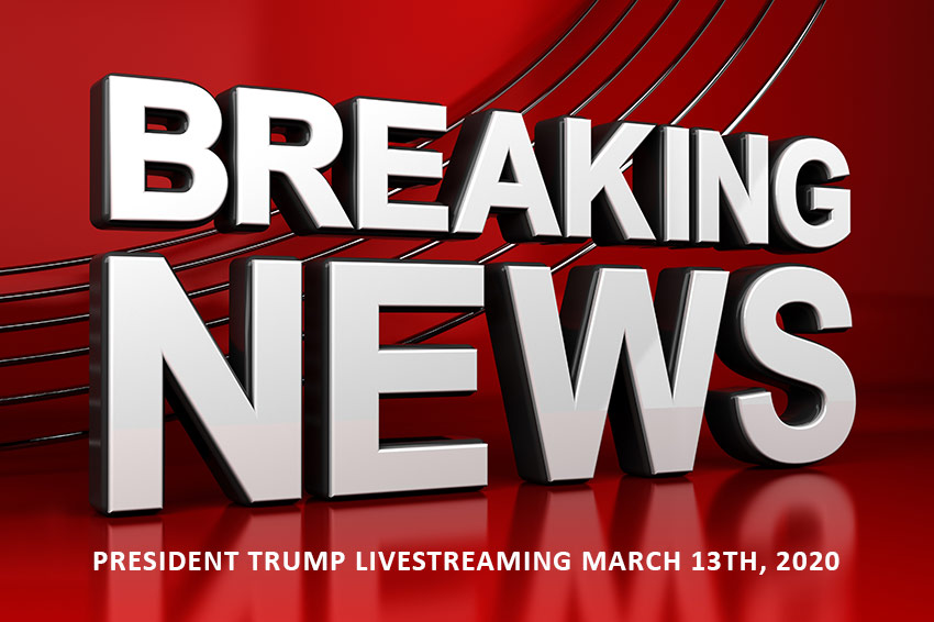 44529670 President Trump Livestream March 13th 2020 COVID-19 Helotes News Web