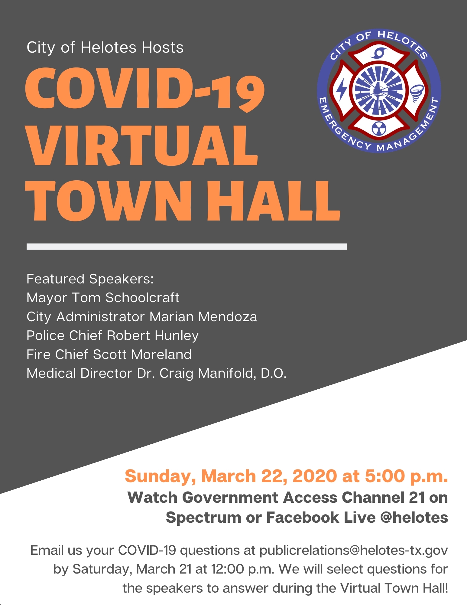 Helotes Virtual_Town_Hall_Flyer_032220_FINAL