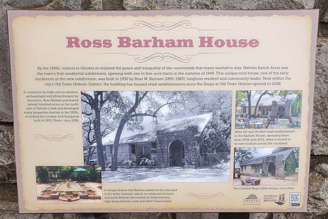 Helotes News Historical Society of Helotes Interpretive Sign Dedication Ross Barham House Web