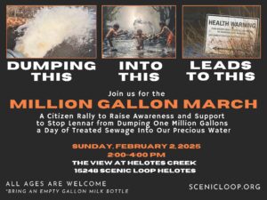 Million Gallon March and Rally flyer_black (2)